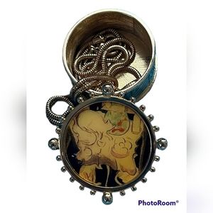 Tony Curtis I PENDANT I Cat Goldfish I Vintage I Signed